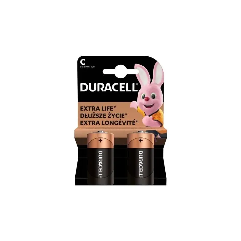 Set 2 Baterii Alcaline DURACELL C LR14