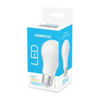 Bec LED Economic OMEGA OMELE27E-12W Rotund 12W 1160 Lumeni 2800K