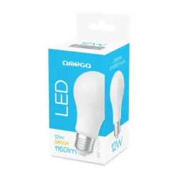 Bec LED Ebonomic OMEGA OMELE27E-12W Rotund 12W 1160 Lumeni 2800K
