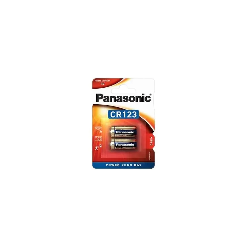 Set 2 Baterii Alcaline PANASONIC  CR123