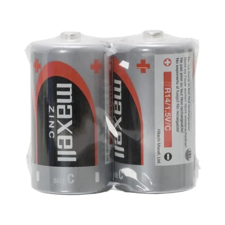 Set 2 Baterii Zinc MAXELL C R14 Folie