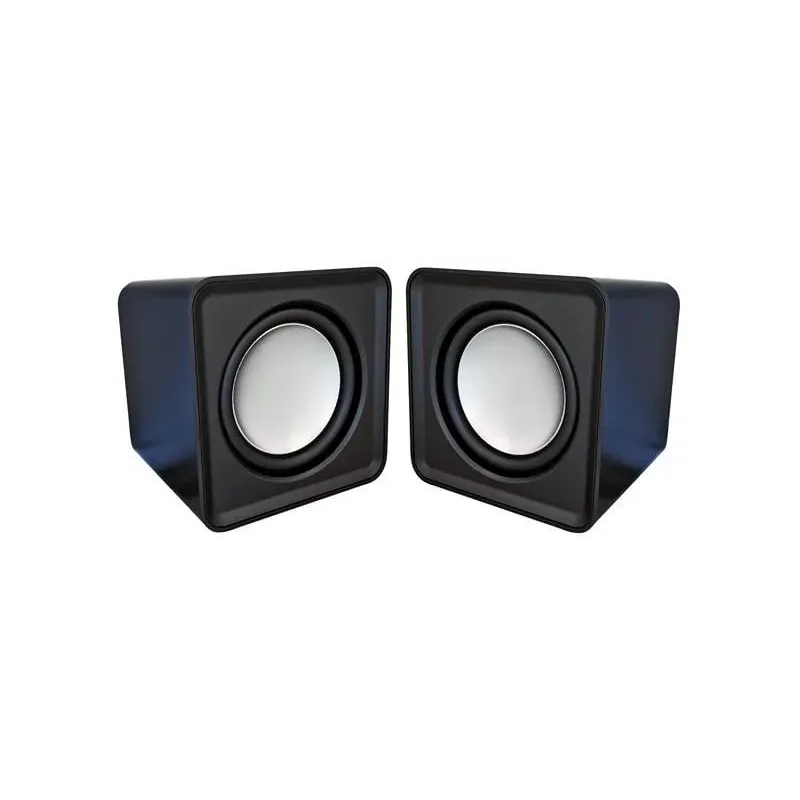 OMEGA Sistem Boxe 2.0 Portabil, 6W Rms, Stereo, Negru