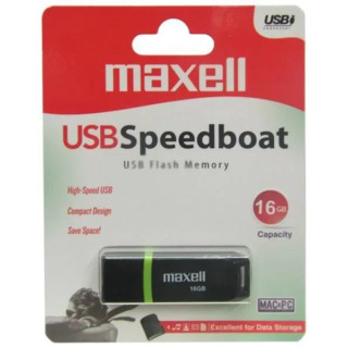 Memorie Stick USB MAXELL SPEEDBOAT, USB 2.0, 16 GB, Negru