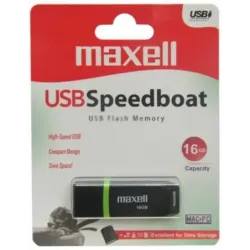 Memorie Stick USB MAXELL SPEEDBOAT, USB 2.0, 16 GB, Negru