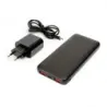 Set Powerbank Baterie Externa PLATINET 10000 mAh Li-Ion PMPB10SETB + Incarcator de Perete 20W + Cablu USB-C la USB-C Negru