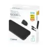 Set Powerbank Baterie Externa PLATINET 10000 mAh Li-Ion PMPB10SETB + Incarcator de Perete 20W + Cablu USB-C la USB-C Negru