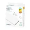 Set Powerbank Baterie Externa PLATINET 10000 mAh Li-Ion PMPB10SETB + Incarcator de Perete 20W + Cablu USB-C la USB-C Alb