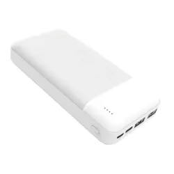 Baterie Externa, Powerbank 20000 mAh, MicroUSB, Type-C alb