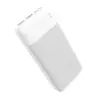 Baterie Externa, Powerbank 20000 mAh, MicroUSB, Type-C alb