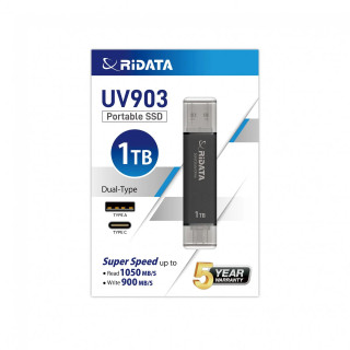 Stick SSD portabil RIDATA 1 TB, UV903 USB 3.2 Gen 2
