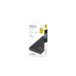 Powerbank, Platinet, 10000 mAh, 143 x 68 x 17 mm, Negru