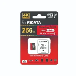 Card de Memorie RIDATA MicroSDXC Gaming Plus, cu Adaptor, 256 GB