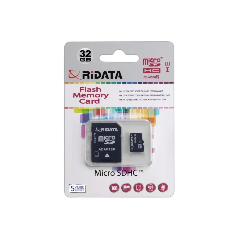 Card de Memorie RIDATA MicroSDHC, 32 GB, cu Adaptor