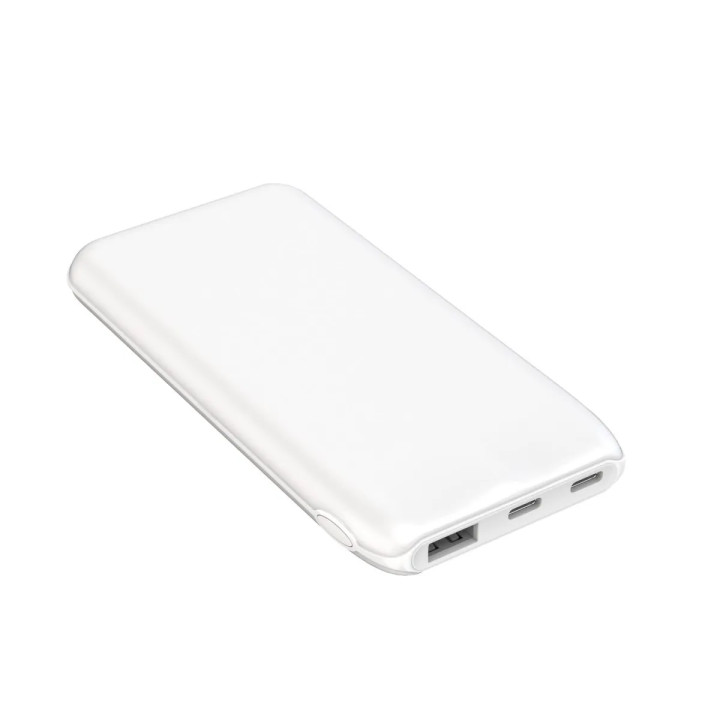 Baterie Externa Powerbank 10 000 mAh 10W PD 2x USB-C 1x USB-A Alb