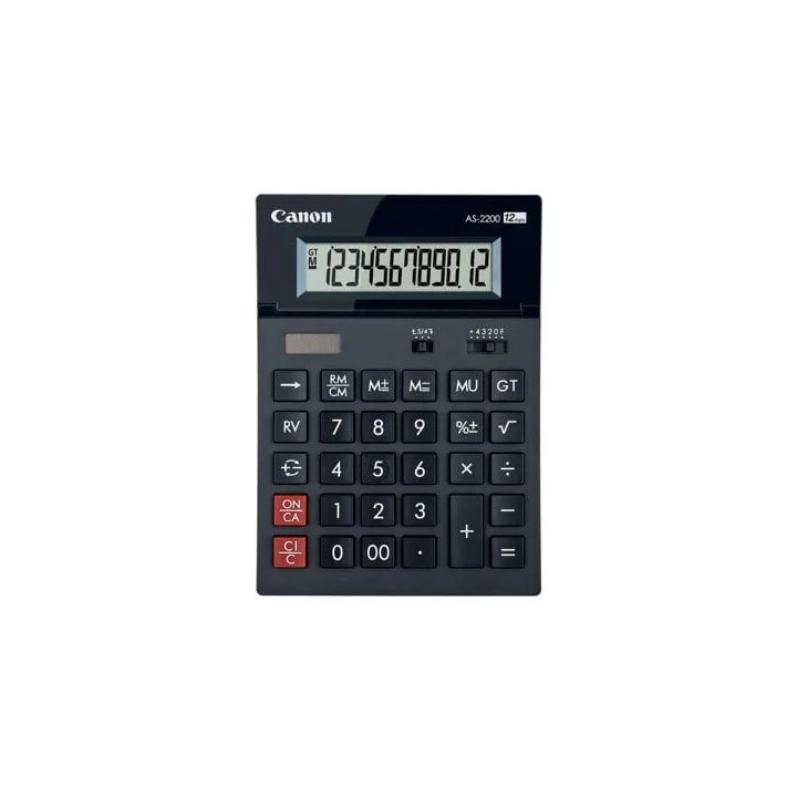 Calculator Birou Canon 12 Dig AS-2200, negru