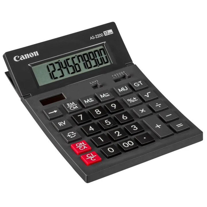 Calculator Birou Canon 12 Dig AS-2200, negru