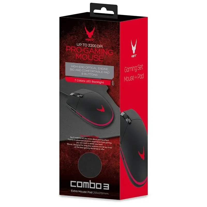 Mouse Omega Varr 3200 DPI cu mousepad Mouse Omega Varr 3200 DPI cu mousepad