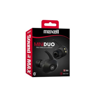 Casti Bluetooth MAXELL MiniDuo, Negre, Handsfree, EB-BTMINI