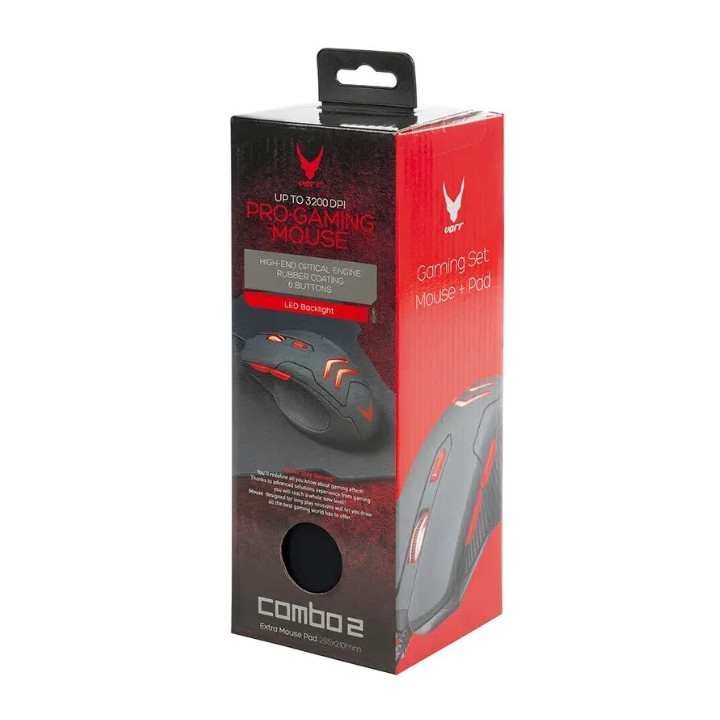 VARR Mouse Gaming VSETMPX4 + MOUSEPAD