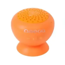 Boxa Portabila Bluetooth OMEGA OG46O, Silicon, Rezistent la apa, Portocaliu