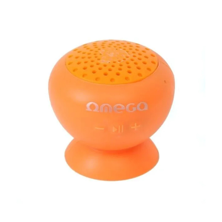 Boxa Portabila Bluetooth OMEGA OG46O, Silicon, Rezistent la apa, Portocaliu