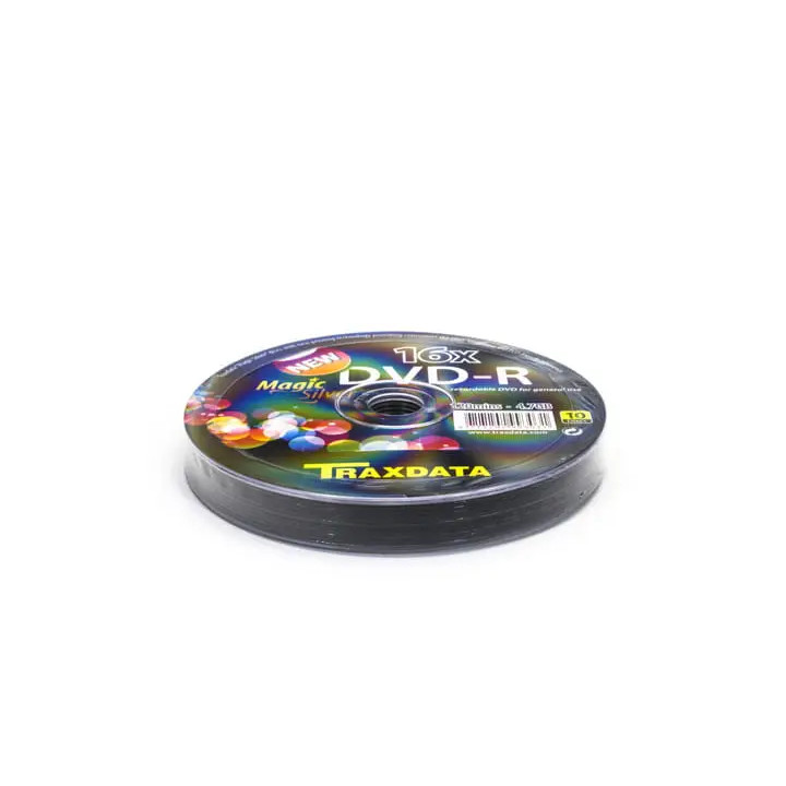 TRAXDATA DVD-R 4.7 GB, 16x, Magic Silver, set 10 buc
