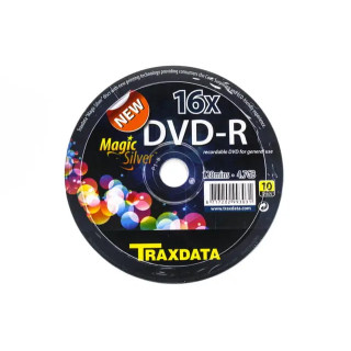 TRAXDATA DVD-R 4.7 GB, 16x, Magic Silver, set 10 buc