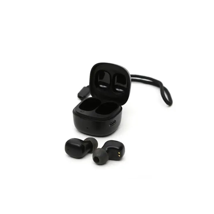 Casti Platinet Adventure Wireless TWS PM1001B, cu statie de incarcare, negre