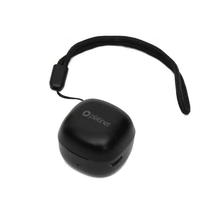Casti Platinet Adventure Wireless TWS PM1001B, cu statie de incarcare, negre