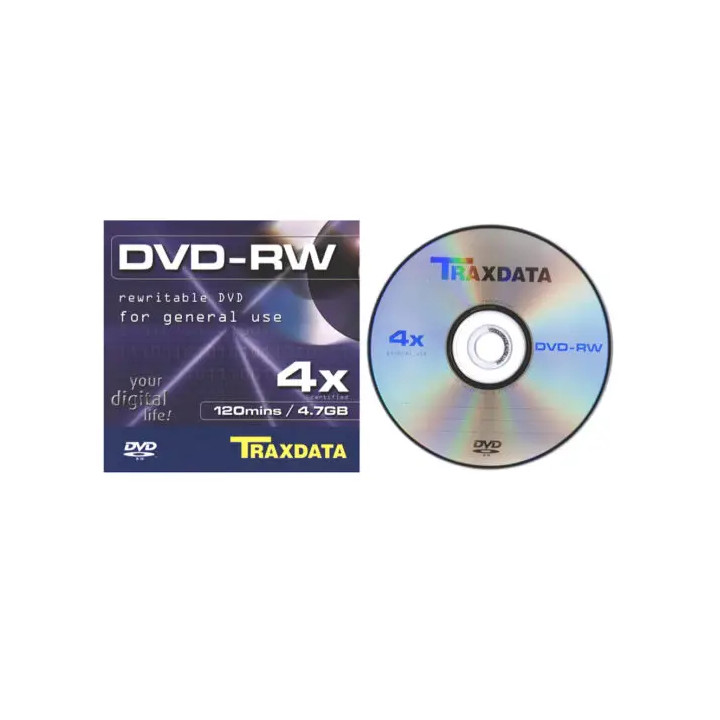 Traxdata DVD+RW 4x, 4.7GB, Set 5 Discuri