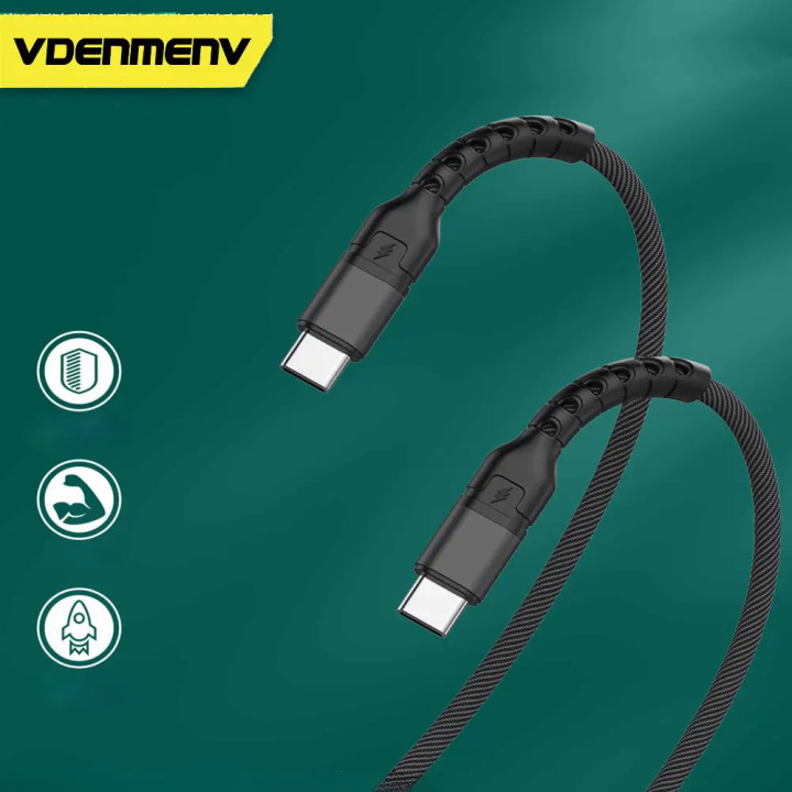 VDenmenv D59C-B Cablu USB-C la USB-C, 1 metru, 100W