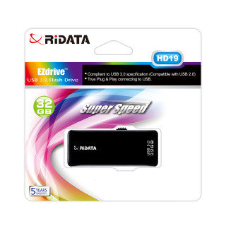 Memorie Stick USB 3.0 RIDATA, HD19 32 GB, Negru