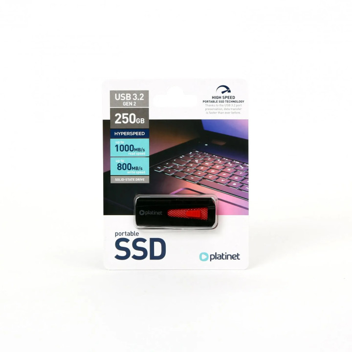 Stick SSD portabil PLATINET 250 GB, USB 3.2 Gen 2