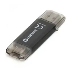 Memorie Stick USB 3.0 & Tip-C 2in1, 64GB, PLATINET PMFC64B, Negru